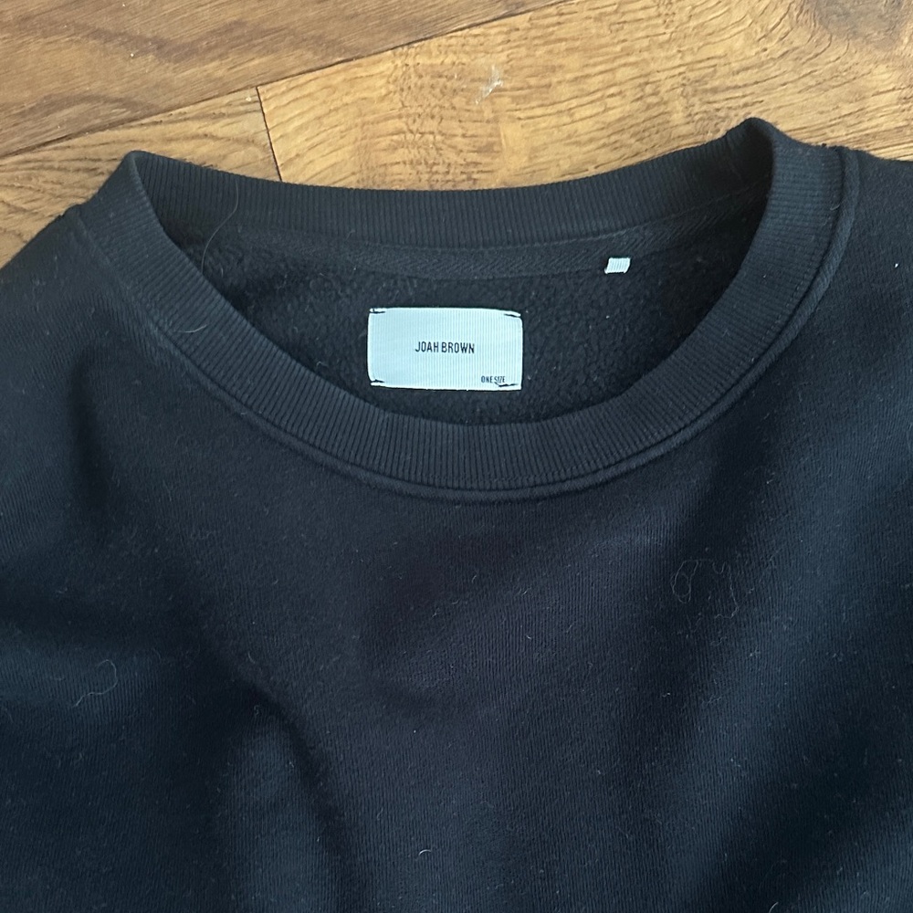 Joah Brown  Classic Black crop Sweater